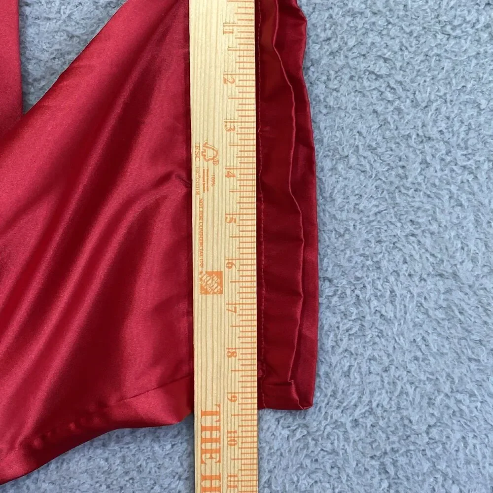 Vintage Victoria’s Secret Gold Label Red Pajama Set L/S Satin Pants Sz Large